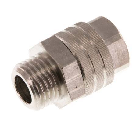 11.6x9 & G1/4'' Nickel plated Brass Straight Push-on Fitting with Male Threads NBR [2 Pieces]