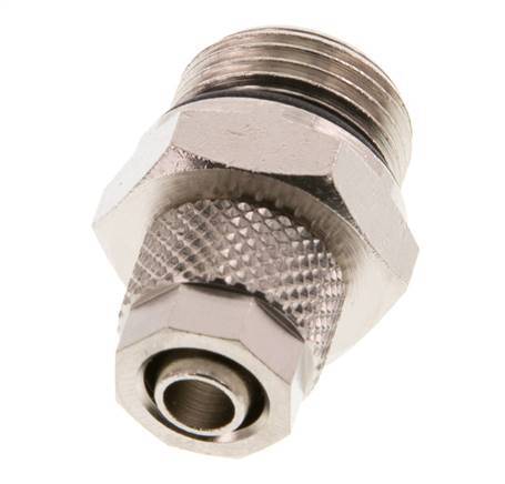 8x6 & G3/8'' Nickel plated Brass Straight Push-on Fitting with Male Threads NBR [2 Pieces]