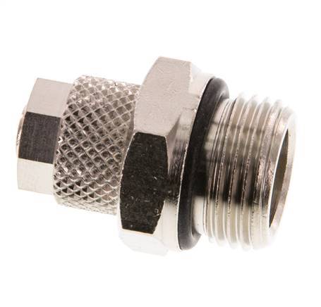 8x6 & G3/8'' Nickel plated Brass Straight Push-on Fitting with Male Threads NBR [2 Pieces]