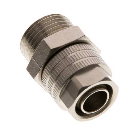 11.6x9 & G3/8'' Nickel plated Brass Straight Push-on Fitting with Male Threads NBR [2 Pieces]