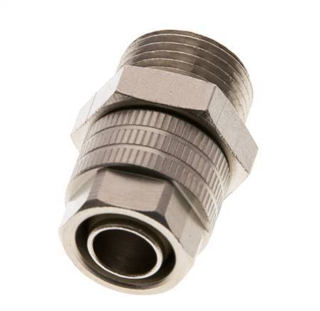 11.6x9 & G3/8'' Nickel plated Brass Straight Push-on Fitting with Male Threads NBR [2 Pieces]
