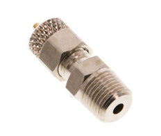 4x2 & R1/8'' Nickel plated Brass Straight Push-on Fitting with Male Threads [5 Pieces]