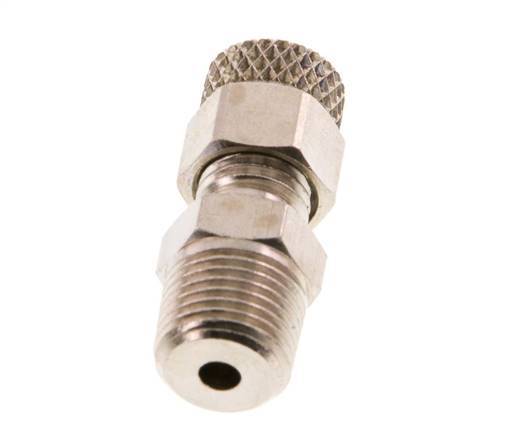 4x2 & R1/8'' Nickel plated Brass Straight Push-on Fitting with Male Threads [5 Pieces]