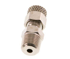 4x2 & R1/8'' Nickel plated Brass Straight Push-on Fitting with Male Threads [5 Pieces]