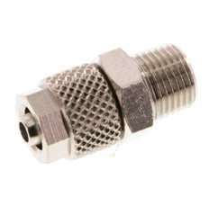 6x4 & R1/8'' Nickel plated Brass Straight Push-on Fitting with Male Threads [5 Pieces]