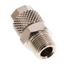 6x4 & R1/8'' Nickel plated Brass Straight Push-on Fitting with Male Threads [5 Pieces]