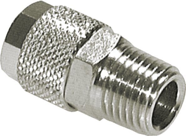 10x8 & R1/2'' Nickel plated Brass Straight Push-on Fitting with Male Threads [2 Pieces]