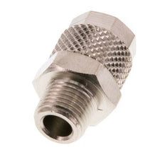8x6 & R1/8'' Nickel plated Brass Straight Push-on Fitting with Male Threads [5 Pieces]