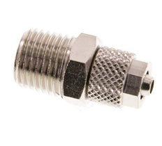 6x4 & R1/4'' Nickel plated Brass Straight Push-on Fitting with Male Threads [5 Pieces]