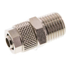 8x6 & R1/4'' Nickel plated Brass Straight Push-on Fitting with Male Threads [5 Pieces]