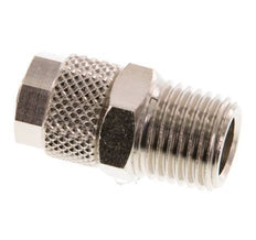 8x6 & R1/4'' Nickel plated Brass Straight Push-on Fitting with Male Threads [5 Pieces]