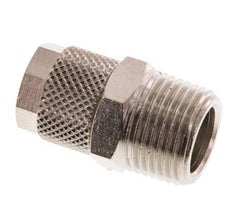 10x8 & R3/8'' Nickel plated Brass Straight Push-on Fitting with Male Threads [2 Pieces]