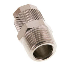 10x8 & R3/8'' Nickel plated Brass Straight Push-on Fitting with Male Threads [2 Pieces]