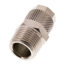 10x8 & R3/8'' Nickel plated Brass Straight Push-on Fitting with Male Threads [2 Pieces]