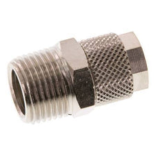 10x8 & R3/8'' Nickel plated Brass Straight Push-on Fitting with Male Threads [2 Pieces]
