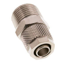 10x8 & R3/8'' Nickel plated Brass Straight Push-on Fitting with Male Threads [2 Pieces]