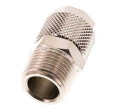 12x10 & R3/8'' Nickel plated Brass Straight Push-on Fitting with Male Threads [2 Pieces]