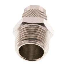 10x8 & R1/2'' Nickel plated Brass Straight Push-on Fitting with Male Threads [2 Pieces]