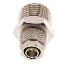 10x8 & R1/2'' Nickel plated Brass Straight Push-on Fitting with Male Threads [2 Pieces]