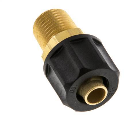 Conector Recto Latón 8x6 & 1/8''NPT Rosca Macho [2 piezas]