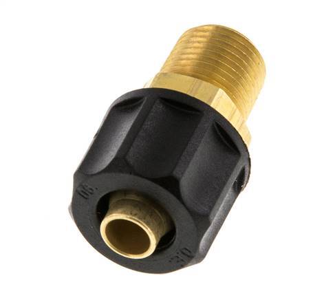 Conector Recto Latón 8x6 & 1/8''NPT Rosca Macho [2 piezas]