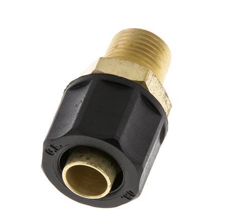 Conector Recto Latón 10x8 & 1/8''NPT Rosca Macho [2 piezas]