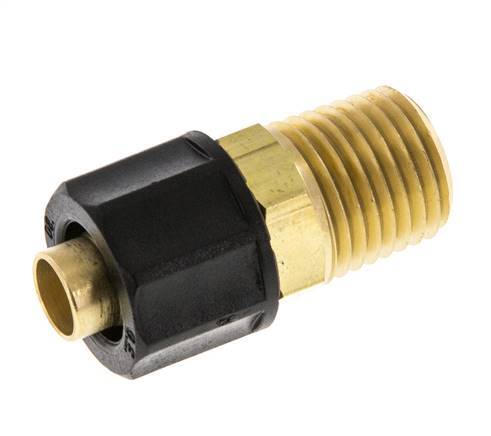 Conector Recto Latón 10x8 & 1/4'' NPT Rosca Macho