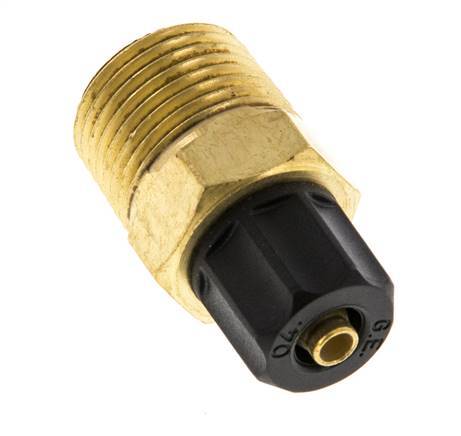Conector Recto Latón 6x4 & 3/8'' NPT Rosca Macho