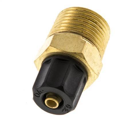 Conector Recto Latón 6x4 & 3/8'' NPT Rosca Macho