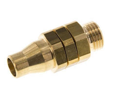 Conector Recto Latón Niquelado 8x5 & G1/4'' Rosca Macho Giratoria