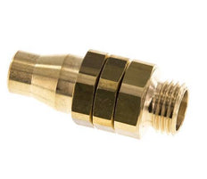 Conector Recto Latón Niquelado 8x5 & G1/4'' Rosca Macho Giratoria