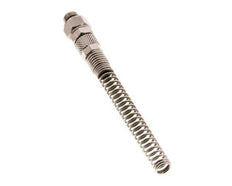 Conector Recto Latón Niquelado 6x4 & G1/8'' Rosca Macho Protección contra dobleces giratoria [2 piezas]