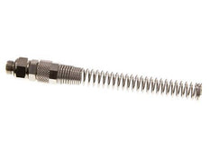 Conector Recto Latón Niquelado 8x6 & G1/8'' Rosca Macho Protección contra dobleces giratoria [2 piezas]
