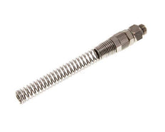 Conector Recto Latón Niquelado 8x6 & G1/8'' Rosca Macho Protección contra dobleces giratoria [2 piezas]
