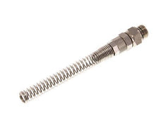 Conector Recto Latón Niquelado 8x5 & G1/4'' Rosca Macho Protección contra dobleces giratoria [2 piezas]