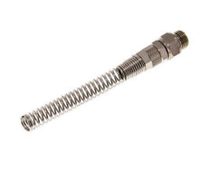 Conector Recto Latón Niquelado 8x6 & G1/4'' Rosca Macho Protección contra dobleces giratoria [2 piezas]