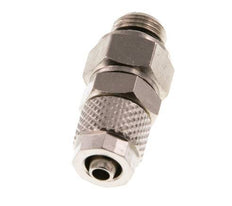 Conector Recto Latón Niquelado 6x4 & G1/8'' Rosca Macho Giratorio [2 piezas]