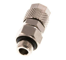 Conector Recto Latón Niquelado 8x6 & G1/8'' Rosca Macho Giratorio [2 piezas]