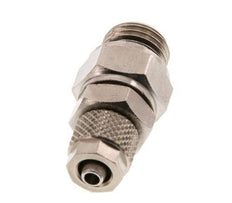 Conector Recto Latón Niquelado 6x4 & G1/4'' Rosca Macho Giratorio [2 piezas]