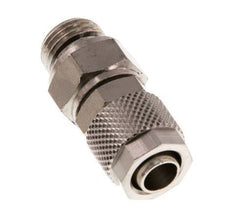 Conector Recto Latón Niquelado 10x8 & G1/4'' Rosca Macho Giratorio [2 piezas]