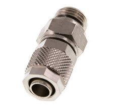 Conector Recto Latón Niquelado 10x8 & G1/4'' Rosca Macho Giratorio [2 piezas]