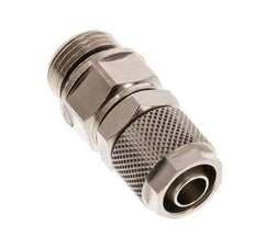 Conector Recto Latón Niquelado 12x8 & G3/8'' Rosca Macho Giratoria