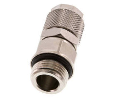 Conector Recto Latón Niquelado 12x8 & G3/8'' Rosca Macho Giratoria