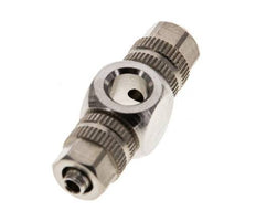 Conector Latón Niquelado Banjo en T 4,3x3 & M5 de Rosca [2 Piezas]
