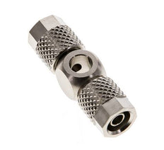 Conector Latón Niquelado Banjo en T 6x4 & M5 de Rosca [2 Piezas]