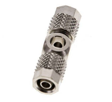 Conector Latón Niquelado Banjo en T 6x4 & M5 de Rosca [2 Piezas]