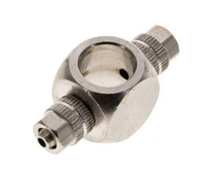 Conector Latón Niquelado en T 4.3x3 & G1/8'' de Rosca