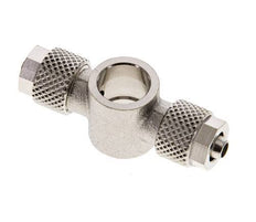Conector Latón Niquelado en T 6x4 & G1/8'' de Rosca [2 piezas]