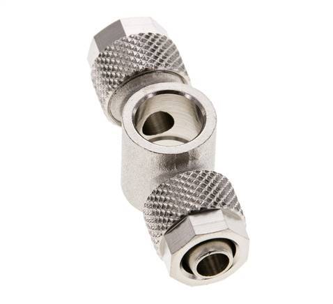 Conector Latón Niquelado en T 8x6 & G1/8'' de Rosca [2 piezas]