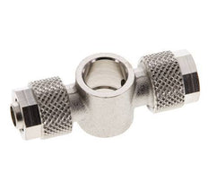 Conector Latón Niquelado en T 8x6 & G1/8'' de Rosca [2 piezas]